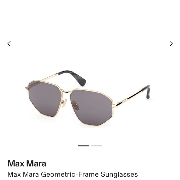 MaxMara Stylish Gold Frame Sunglasses